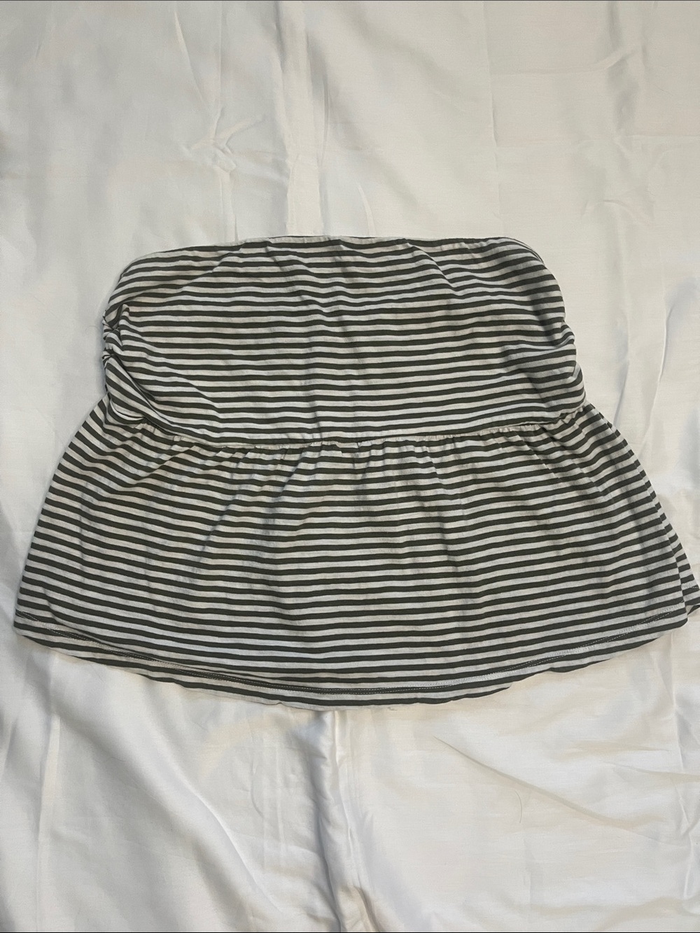 American Eagle Striped Strapless top